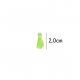 Kwastje glans met ring 2,0cm lang  79768 felgroen 547