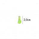 Kwastje glans met ring 2,0cm lang  79768 felgroen 547