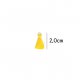 Kwastje glans met ring 2,0cm lang 79760 oker 645
