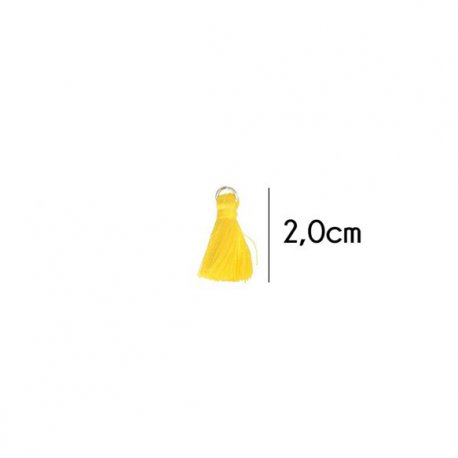 Kwastje glans met ring 2,0cm lang 79760 oker 645