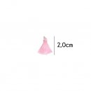 Kwastje glans met ring 2,0cm lang  79759 lichtroze 749