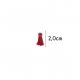 Kwastje glans met ring 2,0cm lang  79756 Bordeaux 750
