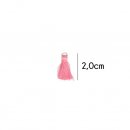 Kwastje glans met ring 2,0cm lang  79757 roze 776