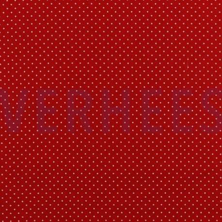 Poplin Katoen met kleine stipjes 04948 V Rood 004