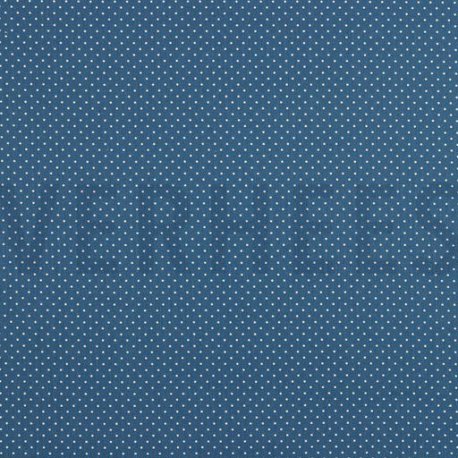 Poplin Katoen met kleine stipjes 04948 V Blauw 025