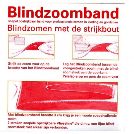 Blindzoomband in Wit of Zwart