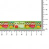 25 mtr GEWEVEN BAND UILEN 16MM roze 65864-03 Groen, Geel, Bruin
