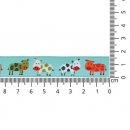 20 mtr GEWEVEN BAND KOEIEN 16MM 65882-02 Groen, Blauw, Wit