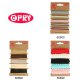 BAND 5x1mtr Suede 3mm ecru bruin zwart