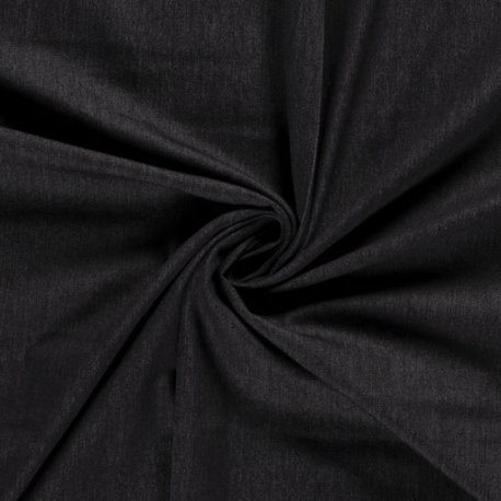 Denim gewassen stretch 03987 zwart