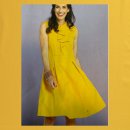 Stof voor jurk model 9 K september 2020 art  geel 00835 033