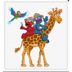 Thea G. Sesame Street Safari op Aida