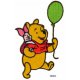 Applic. Winnie Pooh met Piglet en luchtballon