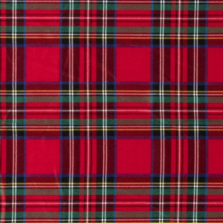 Schotse Ruit stretch 05201 rood 015