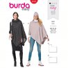 Burda 6175 Cape van  Jersey, Gebreid of Fleece