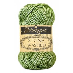 Stone Washed. Pendikte 3-3,5 mm. Kleur 806. Canada Jade. Scheepjeswol.