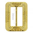 8x SIERGESP KUNSTSTOF RECHTHOEK 35MM 378608 goud 2