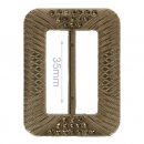 8x SIERGESP KUNSTSTOF RECHTHOEK 35MM 378608 Goud 4