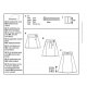 Burda 6154 Rokken van Tricot Jersey of Jogging
