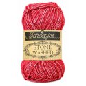 10x Stone Washed. Pendikte 3-3,5 mm. Kleur 807. Red Jasper. Scheepjeswol.