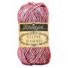 10x Stone Washed. Pendikte 3-3,5 mm. Kleur 808. Corundum Ruby. Scheepjeswol.