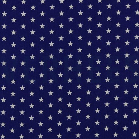 Poplin Kleine Sterretjes 04955 V Kobalt 003