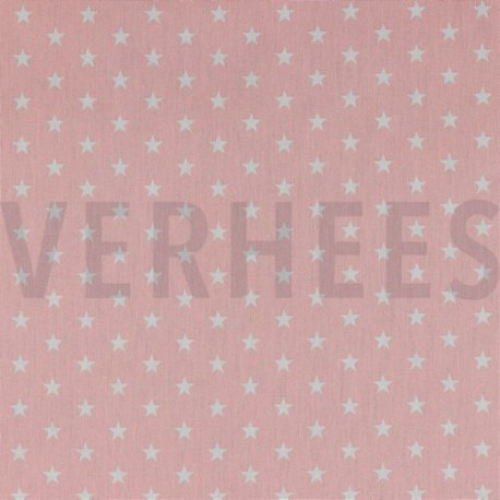 Poplin Kleine Sterretjes 04955 V Oud Roze 012