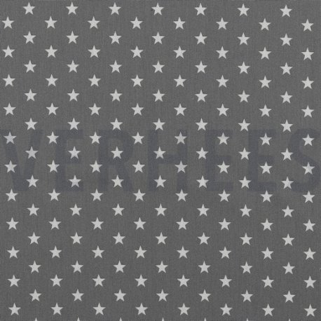 Poplin Kleine Sterretjes 04955 V Grijs 013