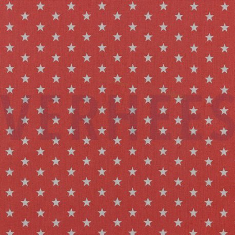 Poplin Kleine Sterretjes 04955 V Coral 024