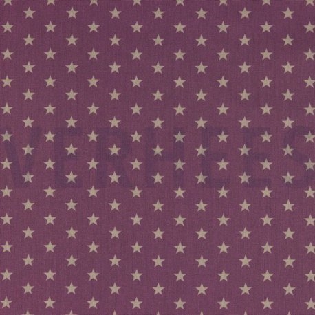 Poplin Kleine Sterretjes 04955 V Mauve 028