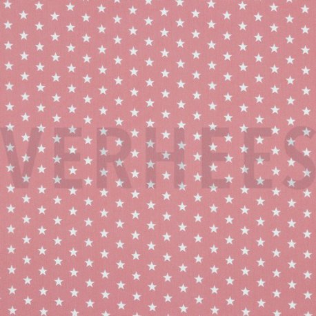 Poplin Kleine Sterretjes 04955 V Roze 031