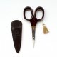 COHANA SCHAAR MET GOUDEN KWAST 10,5CM BRUIN