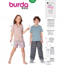 Burda 9288 Combinatie van Katoen, Tricot of Jersey