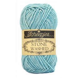 Stone Washed. Pendikte 3-3,5 mm. Kleur 813. Amazonite. Scheepjeswol.