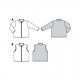 Burda 9290 Vest & Gilet van Teddy, Jogging, Fleece of Tricot Jersey