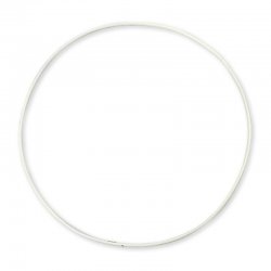 Metalen ring wit 80cm