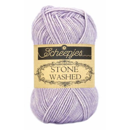 Stone Washed. Pendikte 3-3,5 mm. Kleur 818. Lilac Quartz. Scheepjeswol.