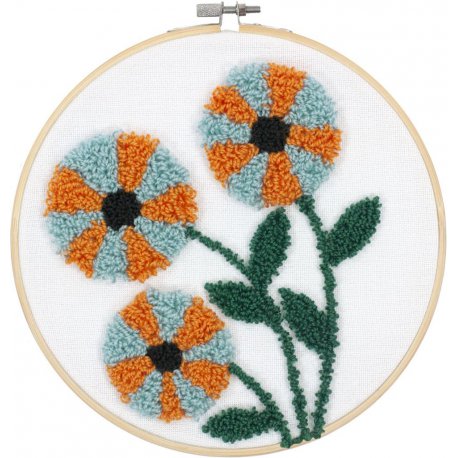PUNCH NEEDLE MODERN FLORAL  PN-0190803