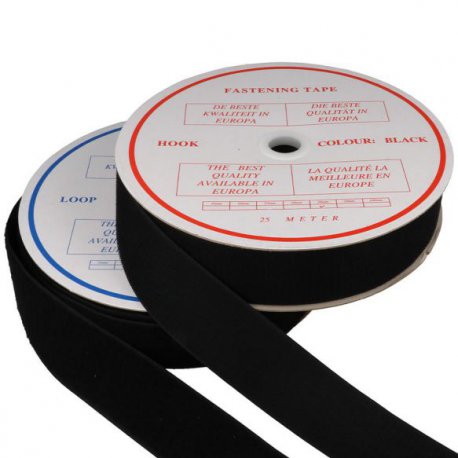 38mm HAAK EN LUS WIT OF ZWART KLITTENBAND NAAIBAAR