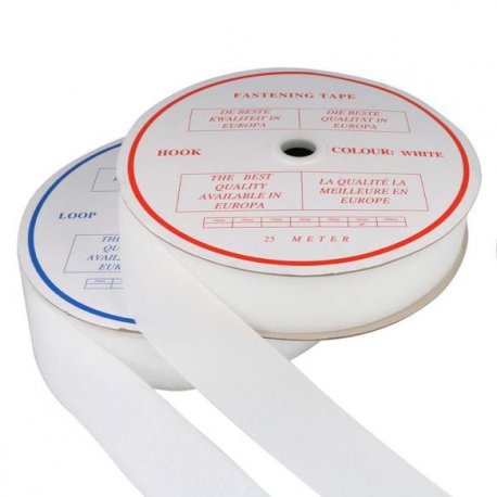 50mm HAAK EN LUS WIT OF ZWART KLITTENBAND NAAIBAAR