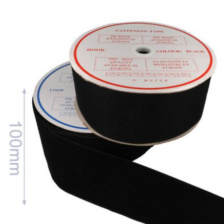 50mm HAAK EN LUS WIT OF ZWART KLITTENBAND NAAIBAAR