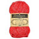 10x Stone Washed. Pendikte 3-3,5 mm. Kleur 823. Carnelian.  Scheepjeswol.