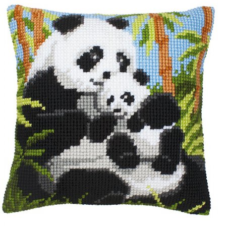 KRUISSTEEKKUSSEN KIT PANDAFAMILIE PN-0008513