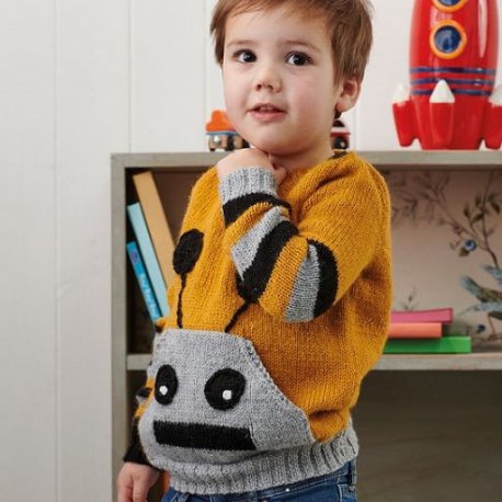 Gratis geprint patroon (engels) Robot Pocket Sweater
