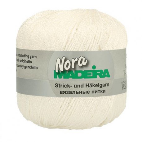 MADEIRA NORA GEMETALLISEERD HAAK- EN BREIGAREN M9813 wit 301