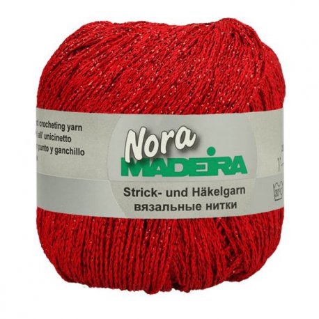 MADEIRA NORA GEMETALLISEERD HAAK- EN BREIGAREN M9813 rood 315