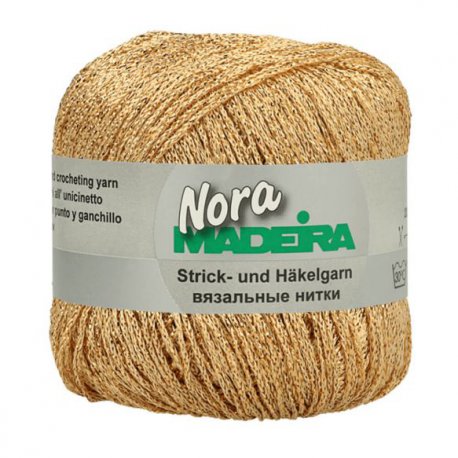 MADEIRA NORA GEMETALLISEERD HAAK- EN BREIGAREN M9813 Goud Geel 321