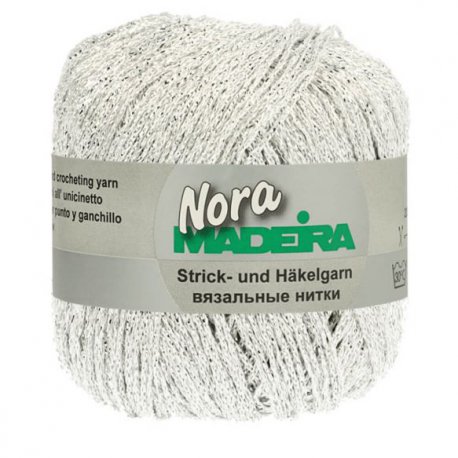 MADEIRA NORA GEMETALLISEERD HAAK- EN BREIGAREN M9813 wit 342