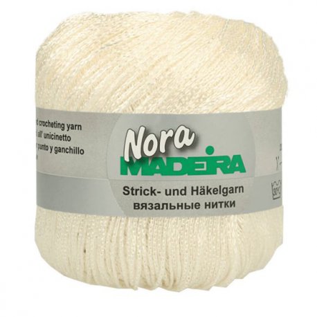 MADEIRA NORA GEMETALLISEERD HAAK- EN BREIGAREN M9813 ecru 390