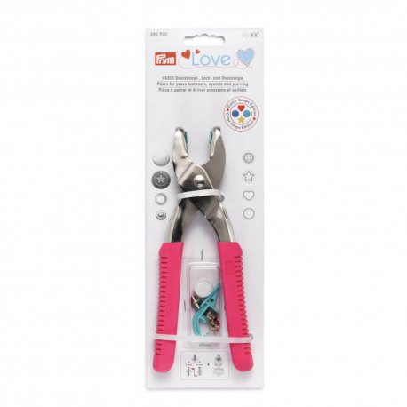 PRYM LOVE VARIO-TANG EN GEREEDSCHAP DRUKKNOPEN FUCHSIA 390.902